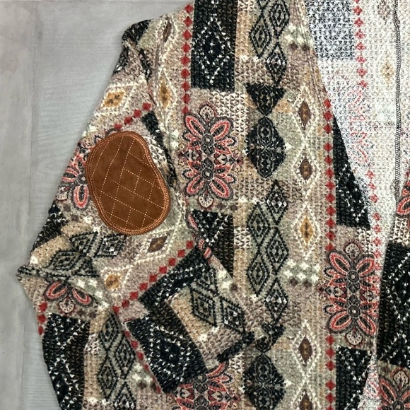 Adele‎ B Petite 1X Cardigan 3/4 Sleeve With Elbow Patches Women’s - Picture 8 of 10